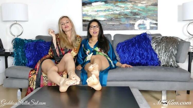 online clip 43 Stella Sol Mz Kim Worship Our Feet on pov long hair fetish porn