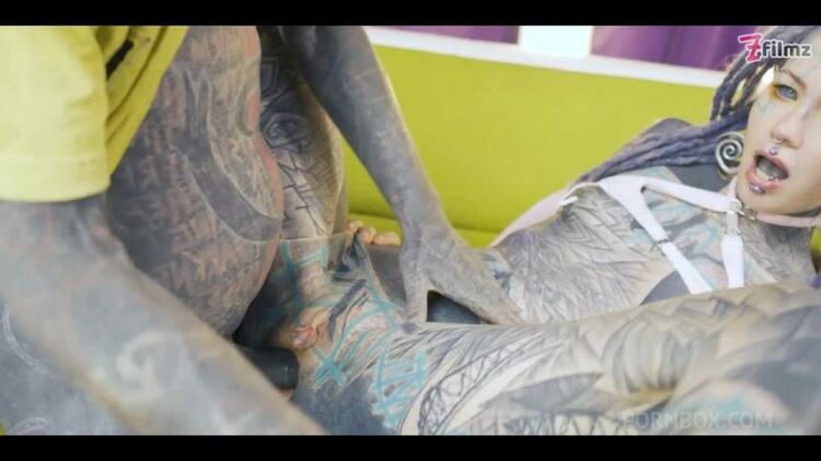 AnalVids.com, LegalPorno.com - Anuskatzz - Heavily Tattooed DAP Threesome - Hardcore Anal Fuck - DAP, Gapes, Facefuck, Facial (Alternative, Goth, Punk) ZF037 [HD 720p]