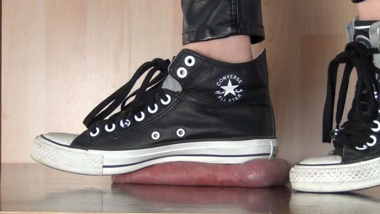 Ball Cracking Climax Under Converse Chucks – Ball Crush, Sperm