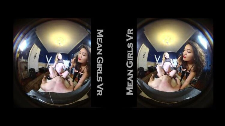 MeanGirlsVR – Dolly Leigh, Mistress Valentine – Get Fucked – Femdom VR, Strap-On