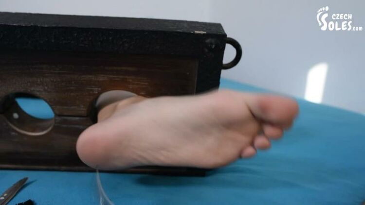 Czech Soles: Johana - Locked Up In Stocks And Tickled And Foot Worshiped