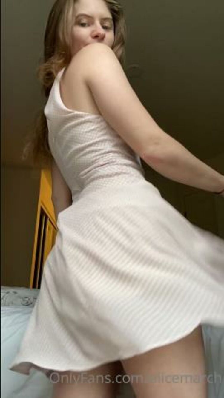 Alice march / Onlyfans Alicemarch - i havent won a dress im forever but they feel so soft on my body 31-07-2020 - Fetish