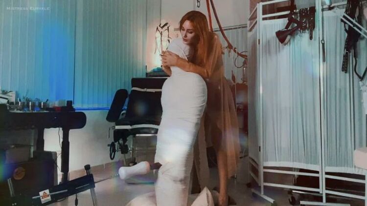 Mistress Euryale - Bound And Automated Extraction In Bandages - FullHD 1080p