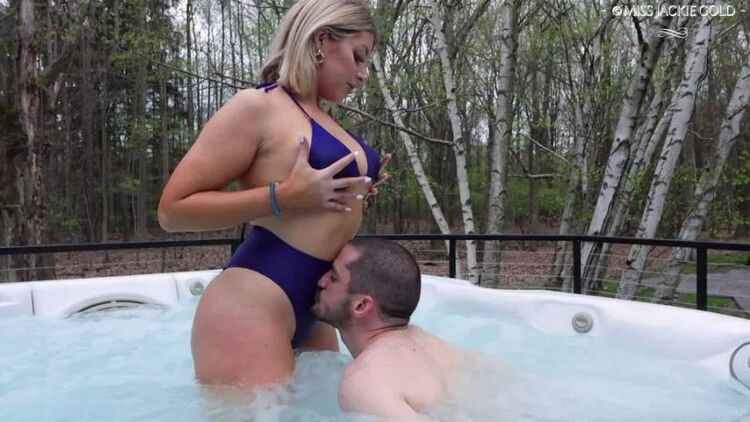 Miss Jackie Gold - Chastity Bound Mutt - Intense Hot Tub Body Worship - FullHD 1080p