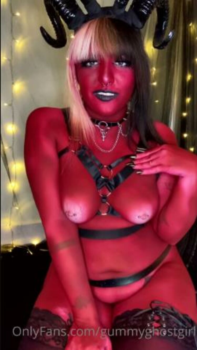 Gummyghostgirl / Onlyfans - devilish joi cum for me or ill drag you to hell 01-06-2021 - Girl