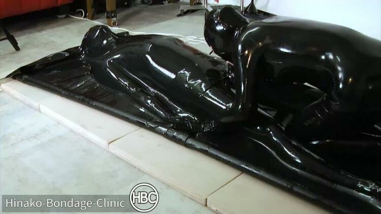 Hinako Bondage Clinic - Latex Vacuum Bed With Dick Hole - Part 3 - FullHD 1080p