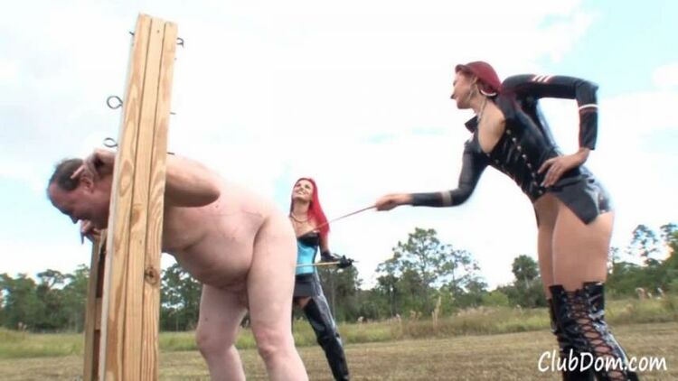 Clubdom: Goddess Amadahy - Two Red Heads Caning