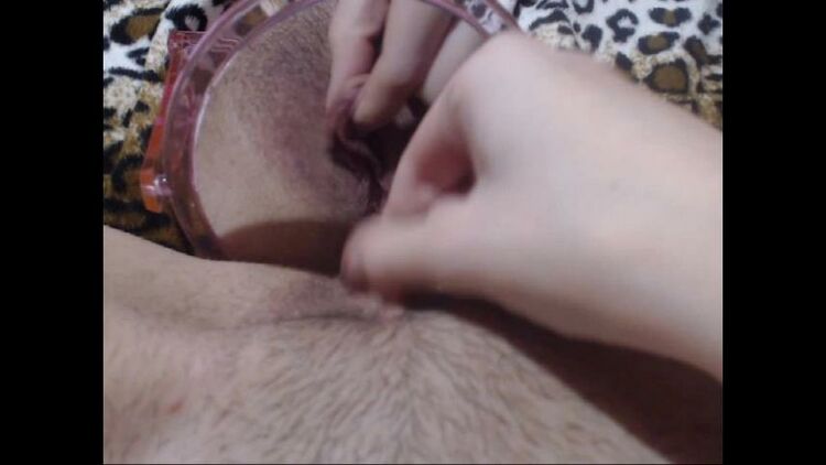 cuteblonde666 / Manyvids Mirror big clit jerking and playing - Hairy