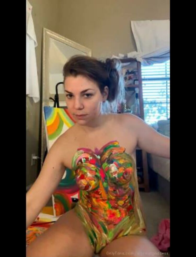 Throatgoddess / Onlyfans Athroatgoddess - stream started at pm topless painting and chatting whyyyy do i mak 23-11-2021 - Goddess