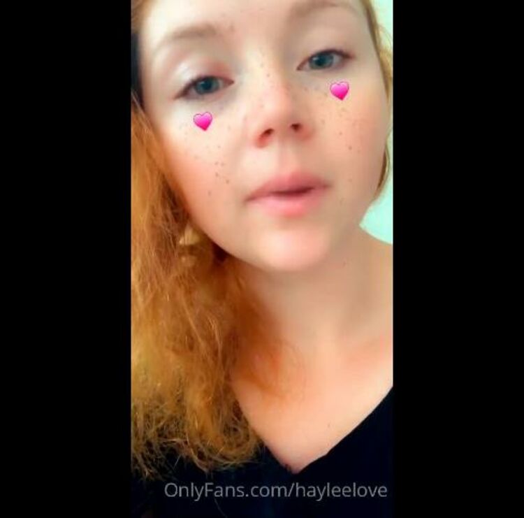 HayleeLove / Onlyfans Hayleelove - okay so heres an update from yesterday and this morning 01-07-2020 - Fetish