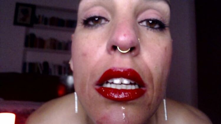 emprexkala / Manyvids Take my spit from my red glossy lips - Mouth