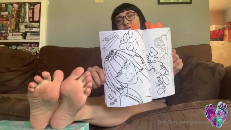 Princess Bella Soles – Foot Goddess Coloring Book announcement! Hand drawn and self published!