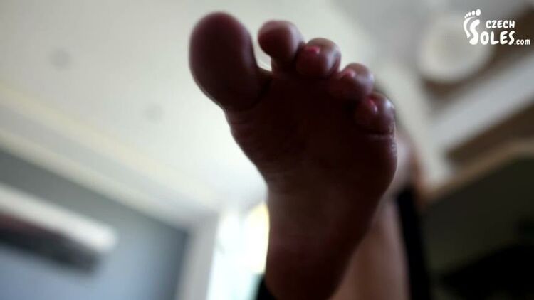 Czech Soles – Giantess sister humiliates her brother with her BIG feet – POV