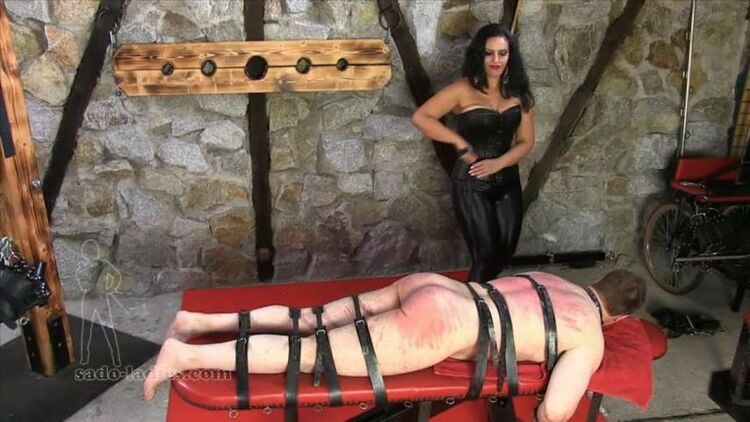 SADO LADIES Femdom Clips – A Hard Belting –  Mistress Ezada Sinn – Supersadistic, Pure Pain