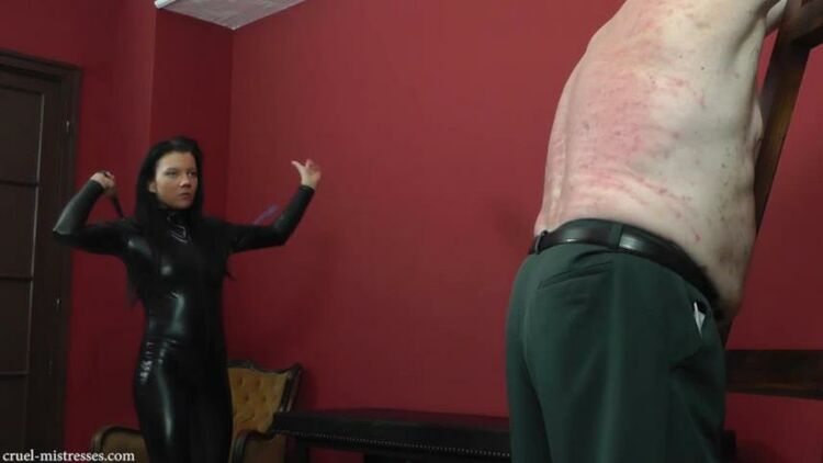 Mistress Dolores starring in video ‘Catsuit Mistress’ [Spanking, Whipping]