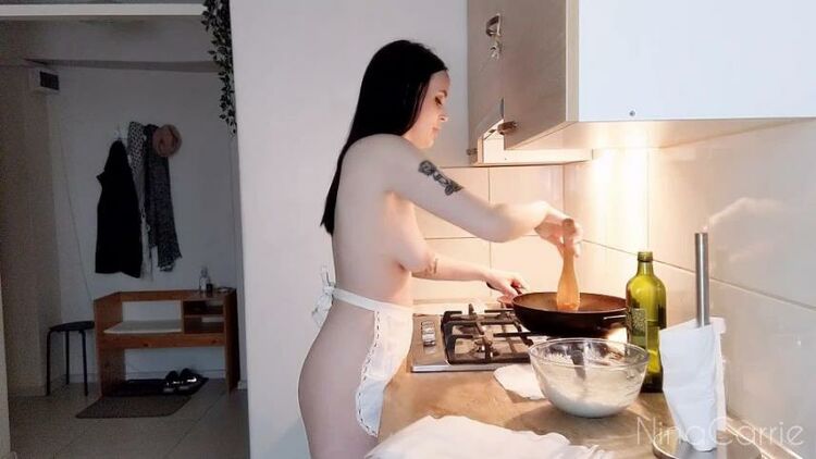 Nina Carrie – Homewrecker Helps You Cook For Your Wife – Fetish – Horny Housewife, Food Fetish