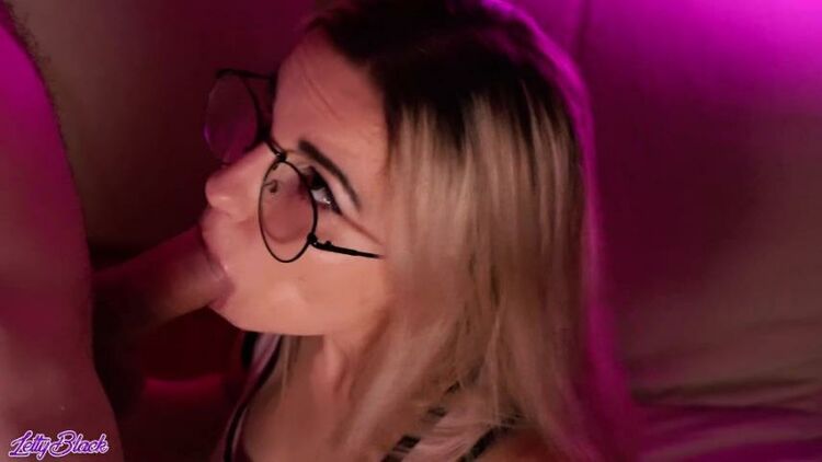 ModelHub.com - Letty Black - Wife Sucks And Gets Cum On Glasses [UltraHD 4K 2160p]