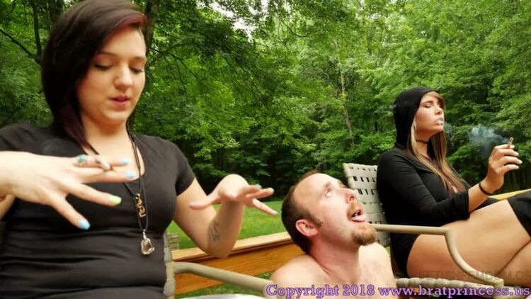 Brat Princess 2: Mariah And Natalya - Coffee And Cigarettes With Human Ashtray