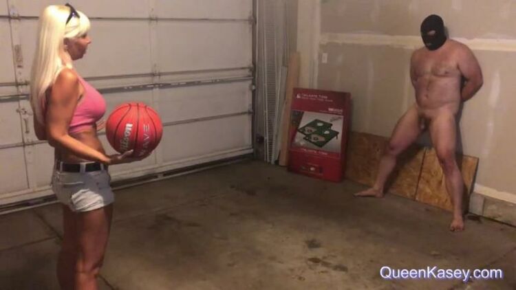 realqueenkasey 04-01-2019 The Queen Smashes Your Manhood With A Basketball