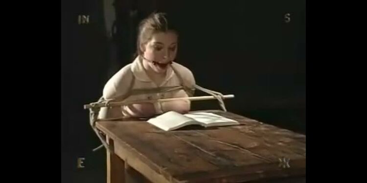 Gagged girl made to read aloud