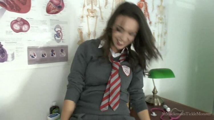 St Mackenzies - Sexy School Girl Lauren Begs You Not to Tickle Her Nylon Feet after Spraining Her Ankle