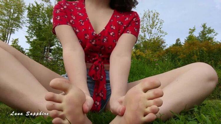 Outdoor foot licking joi(porn)