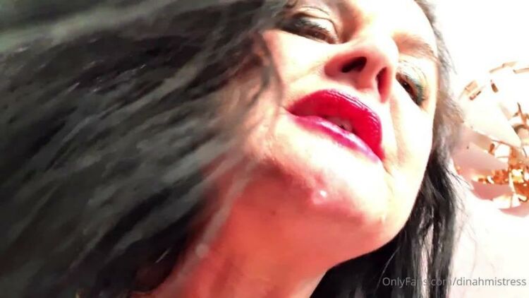 DOMINATRIX DINAH – Spitting Is Humiliating But I Think It Can Be Also Very Hot – Femdom Pov