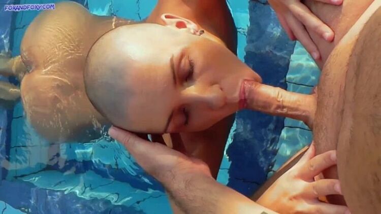 Modelhub - Lisa Fox - Hot anal sex at the pool with bald girl on her birthday and Cum on face [FullHD 1080p]