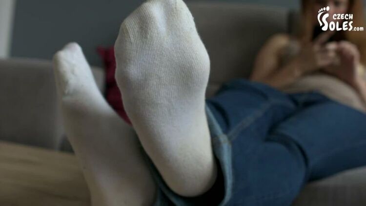 Czech Soles - Very Smelly And Worn White Puma Socks