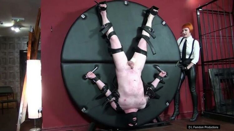 Female Superiority – Domina Liza starring in video Whipped On The Wheel - Ass