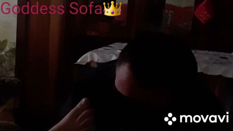 Foot massage from goodess sofa(porn)