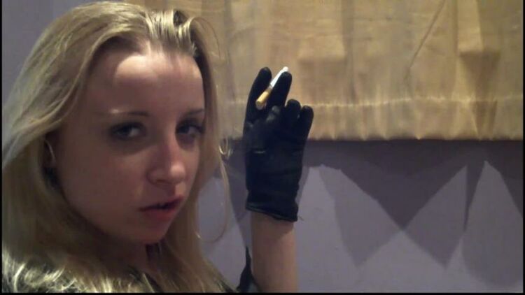 Sophie Shox – Chain Smoking In Black Leather Gloves – Human Ashtray, Hypnosis