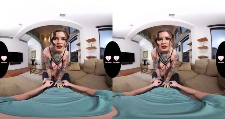 Tattooed Stepmom with Huge Boobs Fucks her Stepson (Oculus/Go)