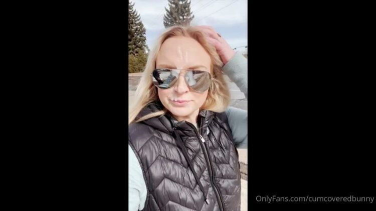 Cumcoveredbunny Walking With Cum On Face