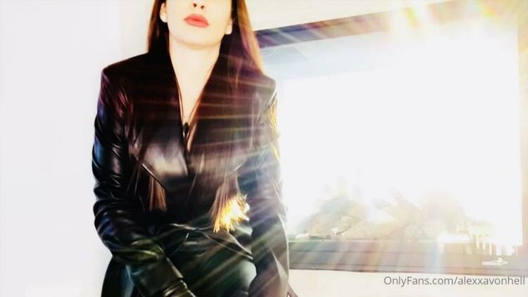 Alexxa Von Hell – Leather enlightenment – Fetish, Femdom Pov