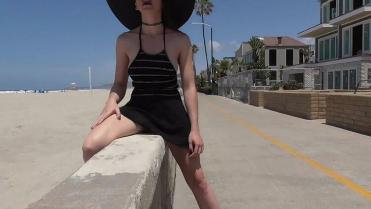 voyeur | Shy Goth Exhibitionist - Beach Walk - Halter top | shy goth exhibitionist