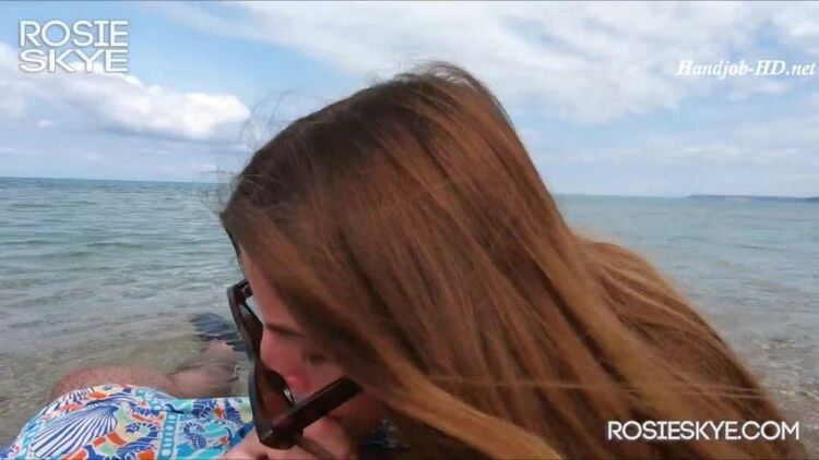 Sweet Brunette With Big Ass Sucks On The Public Beach – Amateur Rosie Skye