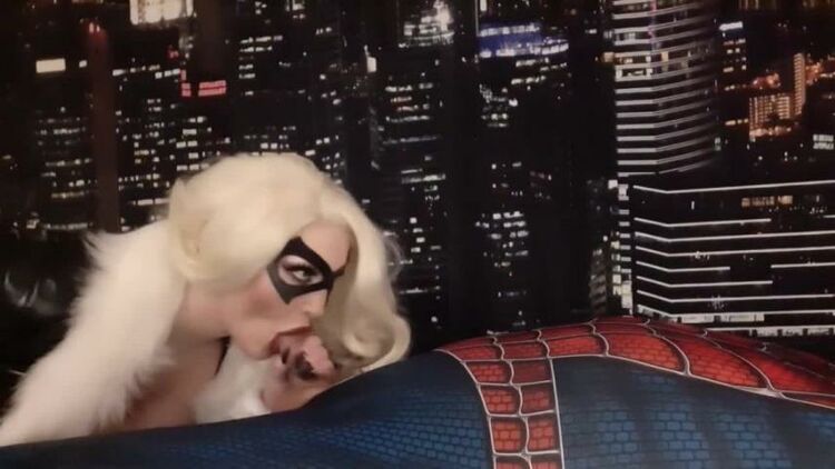 Femdom POV Red-Maiden – Black Cat has a Plan to Steal Spidey`s Web Fluid HD 720p