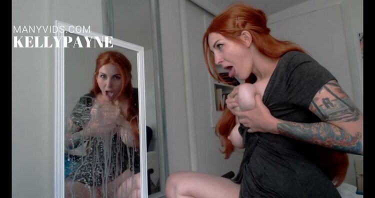 Porn tube Kelly Payne - 4K Lactating Mirror Play