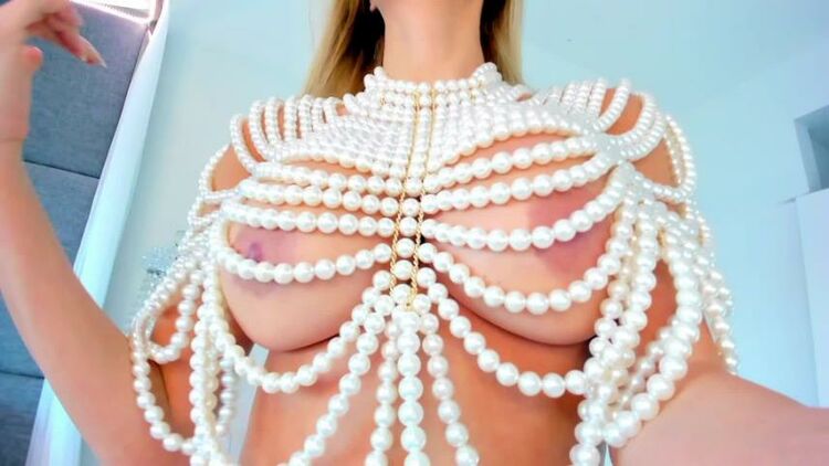 Exquisite Goddess - Pearl top boobs tease and worship