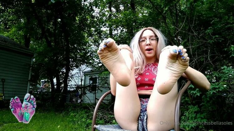 sissy maid femdom femdom porn , Princess Bella Soles - Outdoor foot goddess JOI video , joi