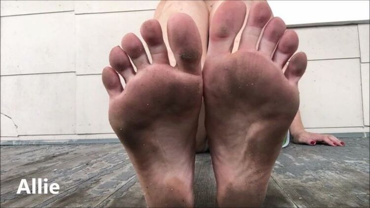 Allie - Dirty Foot Fetish POV