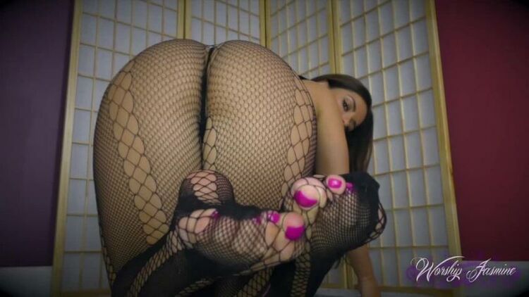 Worship Goddess Jasmine - Stroke to my Fishnet Tights