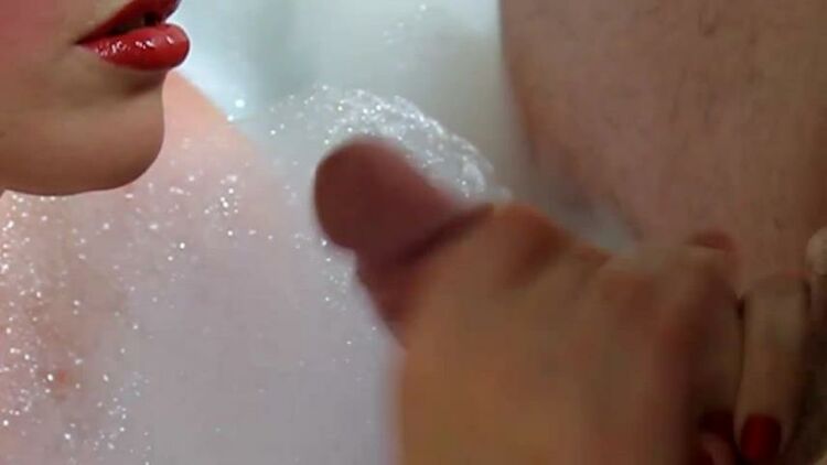 masha blowjob pussy licking bubblebath red lips swallow – Alexandra Grace lip fetish