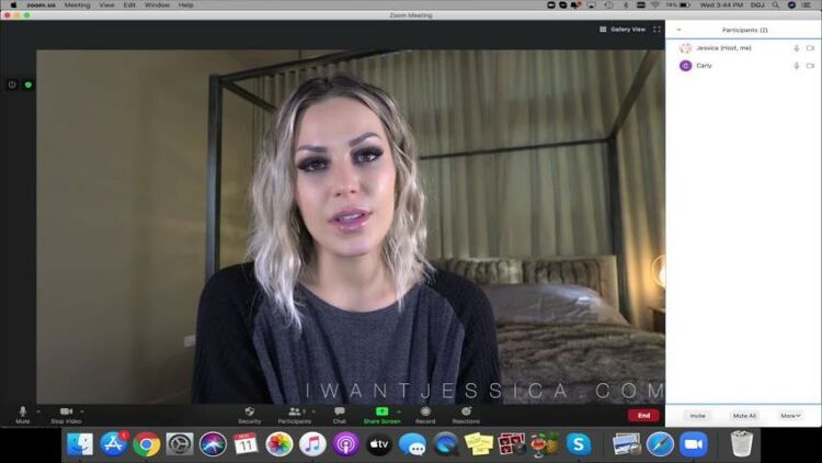 Goddess Jessica - Humiliating Zoom Call