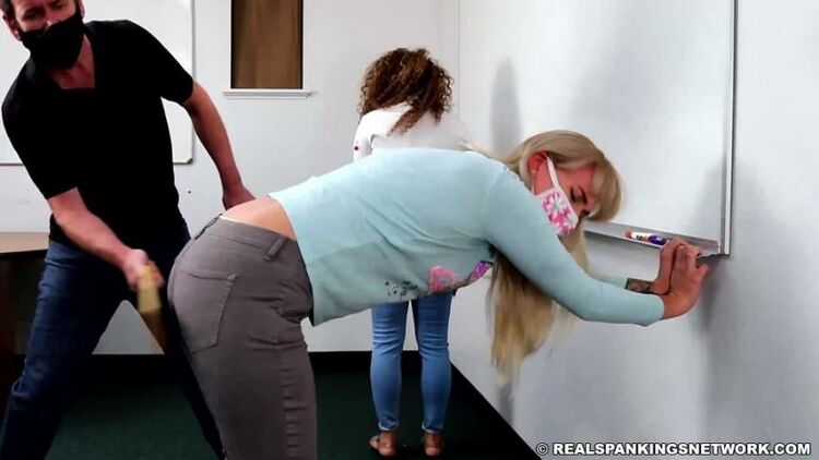 Real Spankings – MP4/Full HD – Cara, Kiki Cali – Pulled From Class For A Paddling (part 2) – Paddle (Wooden)