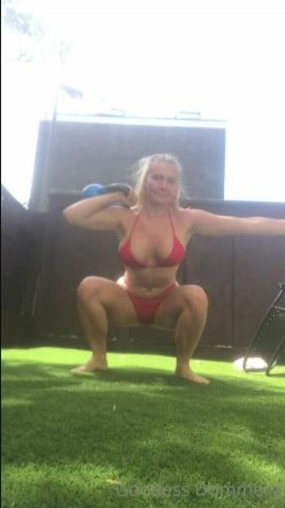 Onlyfans - DOMMELIA - goddessdommelia - goddessdommeliaGot some new toys in the post and had a little play with the kettlebell today mid sunbathi - 18-07-2020 [updated: 2023-08-08]