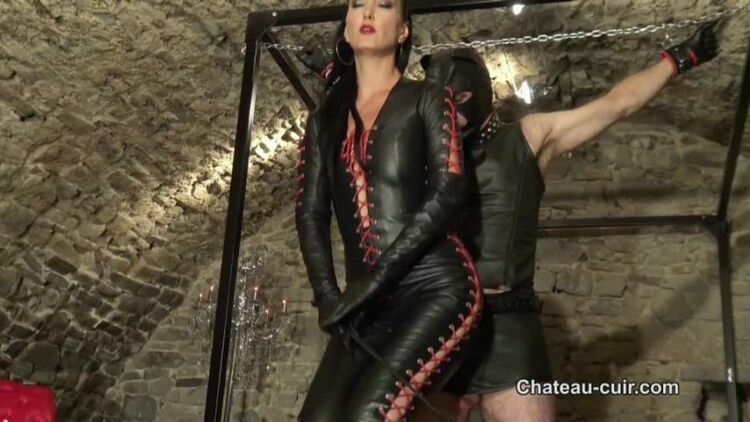 Bound, teased and denied leather slave part 1 [updated: 2023-09-28]