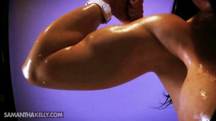 Samantha Kelly – Fully Nude Covered In Oil Bicep Workout [updated: 2023-10-15]