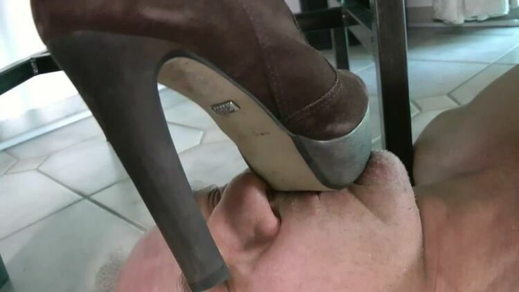 Boot Heel Worship Cbt Humiliation: Lady Katharina - Just Her Footrest [updated: 2024-01-23]